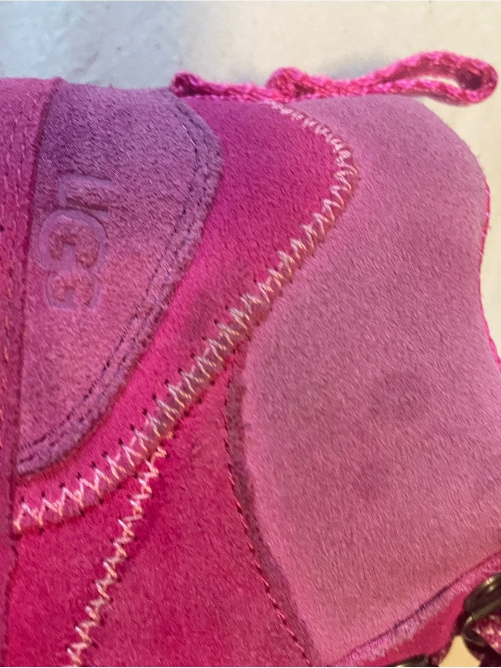 UGG Kids Pink Suede Lace-Up Boots